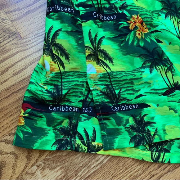 Rima Hawaiian Shirt Caribbean Floral Palm Trees Islands tropic Colorful 3 XL - Picture 7 of 7